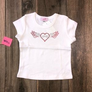 Sofi Girls Short Sleeve Tee NWT Rhinestones